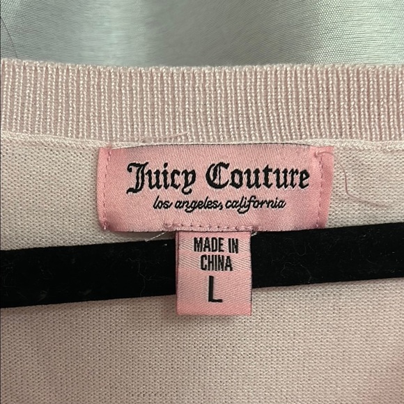 NWOT JUICY COUTURE Pink Sweater Top - Picture 5 of 6